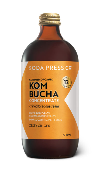 Organic Kombucha Concentrate - Zesty Ginger Kombucha